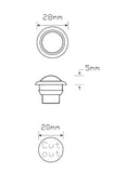 181 Series Mini Marker Recessed Mount