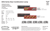 3856 Series Checker Plate Style Stop/Tail/Ind/Rev Two Pack 3856ARWM-2