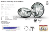 7" Head Lamps LED Autolamps