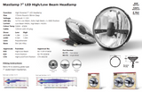 7" Head Lamps LED Autolamps