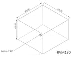 130L Rectangle Black Water Tank (RVM)