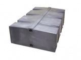 450L Large Rectangle Black Water Tank with Strap Grooves (RVM)