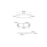 Amber Surface Mount with Stainless Steel Bezel Marker 26264AK-V