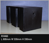 60L Coaster Floor Mount Black Water Tank (RVM)