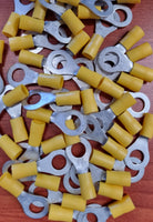 Pack 100 Ionnic Yellow Crimp 8mm Ring QKC41