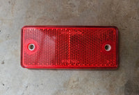 Red Retro Reflector with Dual Fixing Holes 84030