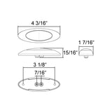 22375 Series LED Marker Lamp Clear/Red 22375CRKV