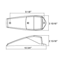 22407 Glo Trac Roof Lamp Amber/Amber 22407AKV