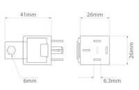 Ionnic Mini Relay 12V - 30/40A (5 pin) P2512R