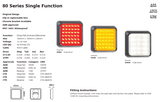 * 80 Series Single LED Autolamps *