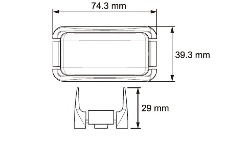 Chrome Bracket Lucidity to suit 22336 (52336)