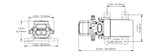 Seaflo 21 Series 12V Water pump 3.8LPM 12v comes with 3/8" x 1/2" barbs SFDP1-010-040-21
