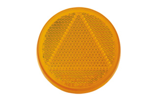 Narva Round Amber Retro Reflector with Self Adhesive (84006)