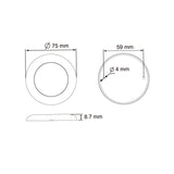 Lucidity 22784 LED Interior Round Lamp - 22784CKV