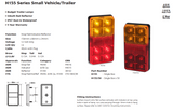 LED 155 Series Stop/Tail/Indicator & Reflector 2pk - 155BAR2