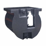 60L Flat Top Black Water Tank with Fittings (UB)