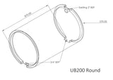 200L Round Black Water Tank (UB)