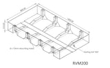 200L Floor Mount Black Water Tank (RVM)