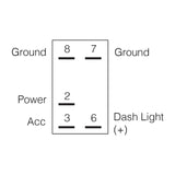 Narva Sealed Rocker Switch 12/24V LED Blue Light (63234BL)