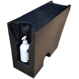 30L Slimlined Angled Undertray Black Water Tank with Fittings (UB)