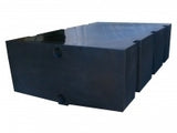 300L Rectangular Black Water Tank with Strapping Grooves (RVM)