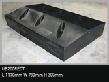 200L Rectangle Black Water Tank (UB)