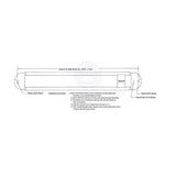 Interior LED Strip Swivel Light with Switch - 70961