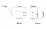 Ionnic Mini Relay 12V - 30/40A, 5 pin (P2512R)