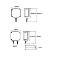 22947 LED Glotrac Front Ind Park Amber/Amber Side Marker single stud 22947AAV