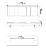 LED 250 Series Combination Tail/Indicator/Reversie with Reflectors - 250ARWM
