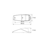 22401 Cabin Lamp LED Clear/White Lens 22401NC-V