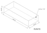 70L Rectangle Black Water Tank (RVM)