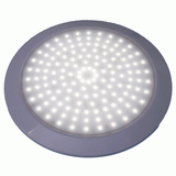 QLED Interior/Exterior White 196mm Round Dome Lamp 12v White LEDs (41-196W-84WY)