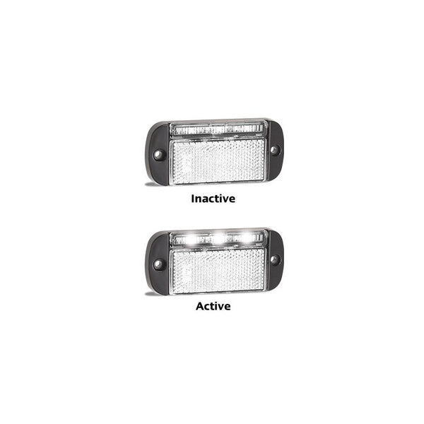 44 Series Front End Outline Marker White Light with Reflector Blister 44WME