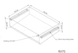 75L Angled Mountable Black Water Tank (RV)