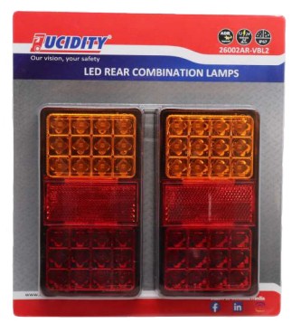 Lucidity LED Rear Combo Trailer Lamp Stop/Tail, Ind (26002AR-VBL2)