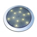 QLED Interior/Exterior White 196mm Round Dome Lamp 12v White LEDs (41-196W-84WY)