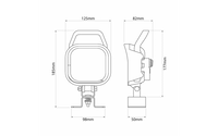 Ionnic 2100 LED Work Lamp p/n 98-2100