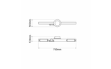 Ionnic 2 Bolt Minebar LED 750mm with Low Profile Beacon, Combo Lamps & Tonal Alarm - 1103A