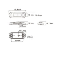 26260 Series Marker Lamps with stainless steel bezel Lucidity