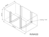 420L Large Black Water Tank with Starpping Grooves (RVM)