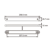 Slim Lamp with Clear Lens Amber Lamps 26154CAK-V