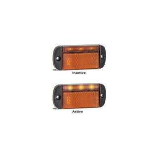 44 Series Marker Amber Light with Reflector Blister Pack 44AME