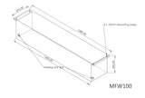 * 100L Rectangle Floor Mount Tank (MFW) *