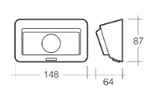 Narva 12V Porch Light with Off/On Rocker Switch (86830BL)