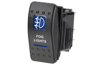 Narva Sealed Rocker Switch with Fog Lights Icon Blue Light (63134BL)