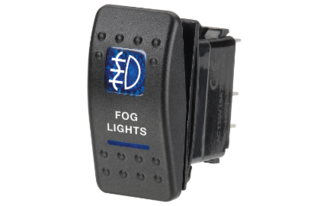 Narva Sealed Rocker Switch with Fog Lights Icon Blue Light (63134BL)