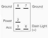 Narva Sealed Rocker Switch with LED Light Bar Icon Blue Light (63145BL)