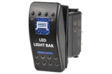 Narva Sealed Rocker Switch with LED Light Bar Icon Blue Light (63145BL)