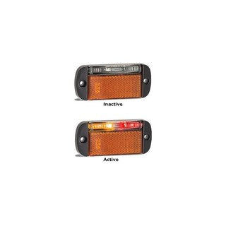 44 Series Right Side Marker Amber Red Light with Reflector Blister 44ARMR